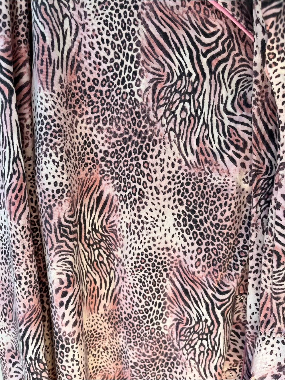 SKIMS Sleep Long Sleep Set in Bloom Mini Animal Print Sz M NWT 🩷🤎 - Picture 3 of 11